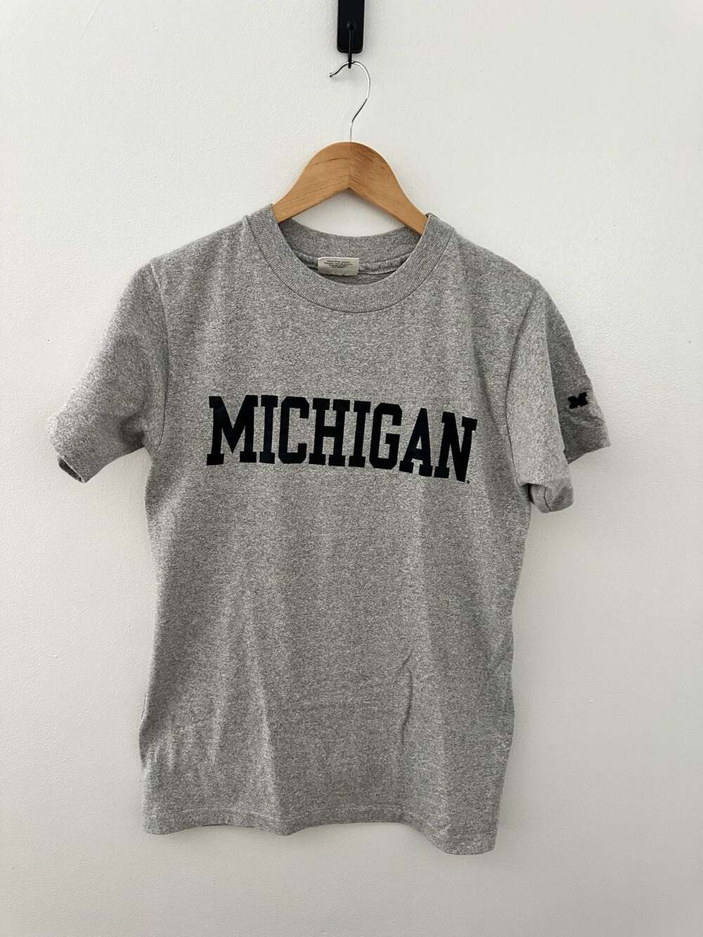 The Cotton Exchange Vintage Michigan Heather Grey T-Shirt Size Small